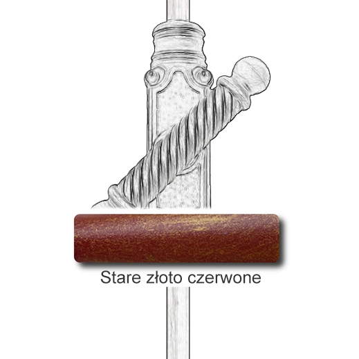 Stare złoto czerwone
