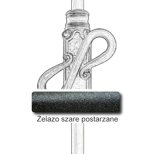 Żelazo szare postarzane