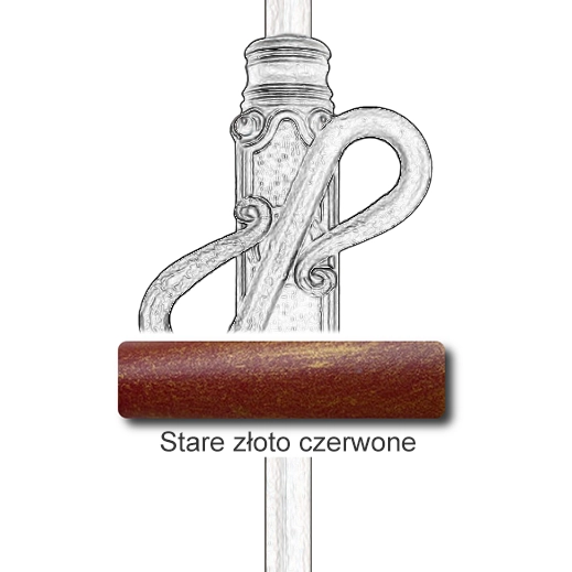 Stare złoto czerwone