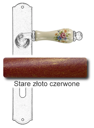 Stare złoto czerwone