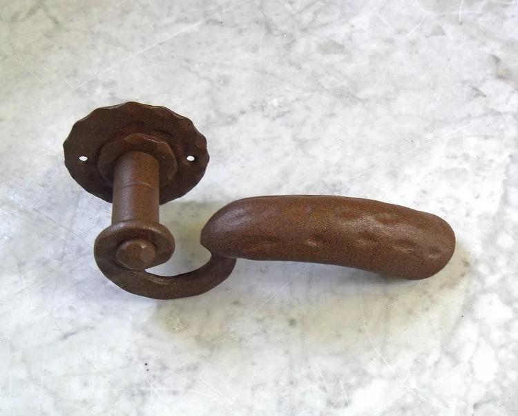 Klamka Ludana 511 - czerwień brązowiona (corten)
