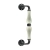 Uchwyt Parigi 5-50 ZANC 250 mm, porcelana kremowa