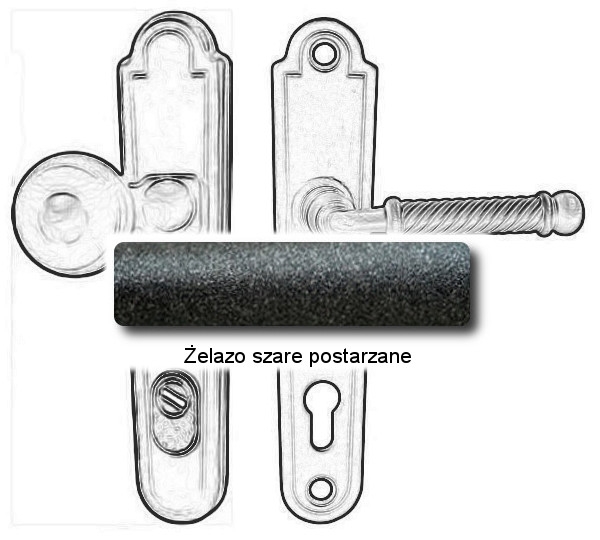 Żelazo szare postarzane