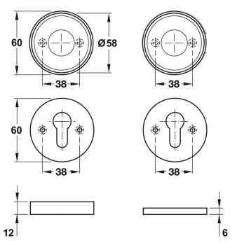 Klamka Monaco - wymiar