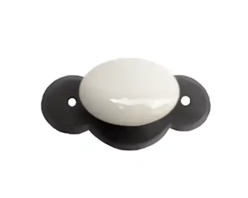 Gałka meblowa Barbara 06 porcelana kremowa D38
