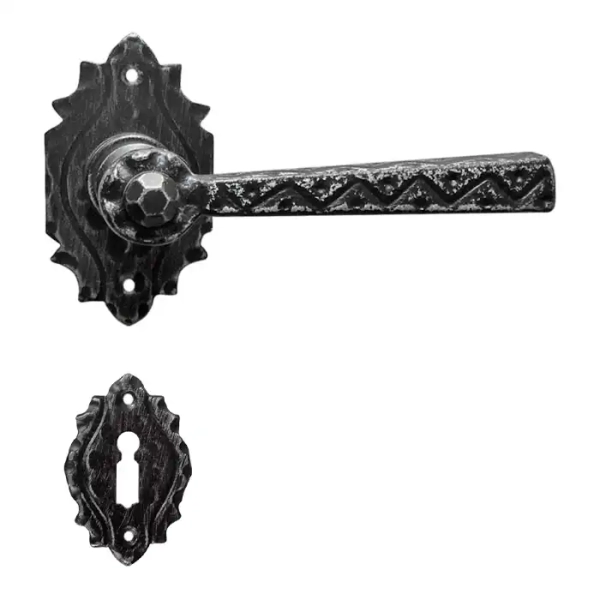 Klamka Odilo 17 z dolną rozetą na klucz zwykły