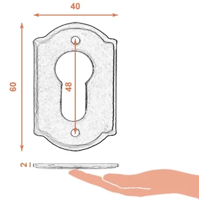 Rozeta 2701 na wkładkę patentową