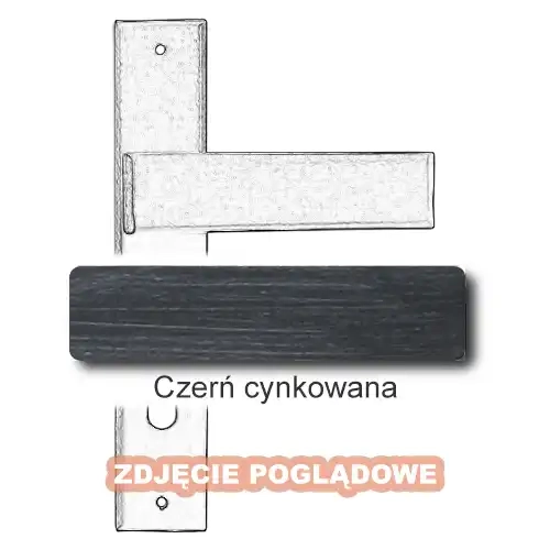 Stockholm 1820 z otworem na wkładkę patentową - czerń cynkowana