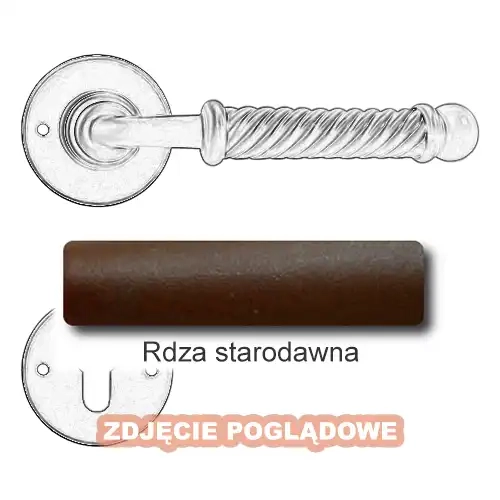 9 Klamka Madrid 2101 RUN z rozetą na wkładkę.webp