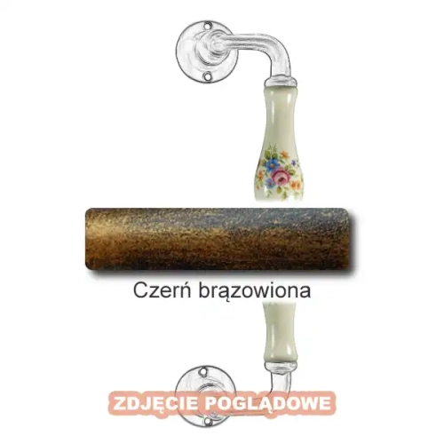 7 Uchwyt Berlino 5-50 ZANC 250 mm, porcelana kremowa kwiaty wiosenne.webp