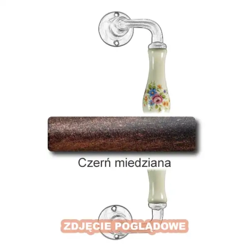 8 Uchwyt Berlino 5-50 ZANC 250 mm, porcelana kremowa kwiaty wiosenne.webp