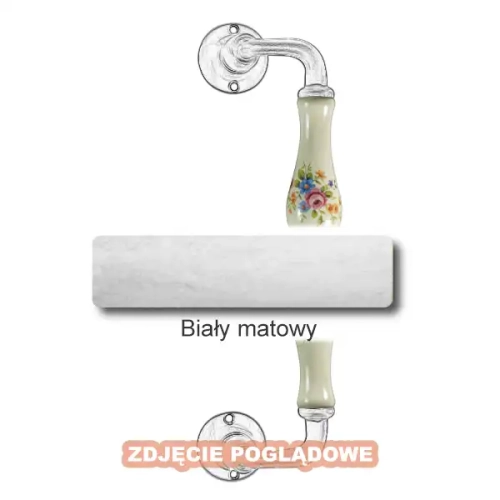 10 Uchwyt Berlino 5-50 ZANC 250 mm, porcelana kremowa kwiaty wiosenne.webp