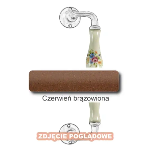11 Uchwyt Berlino 5-50 ZANC 250 mm, porcelana kremowa kwiaty wiosenne.webp