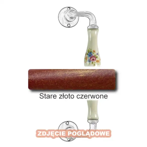 13 Uchwyt Berlino 5-50 ZANC 250 mm, porcelana kremowa kwiaty wiosenne.webp