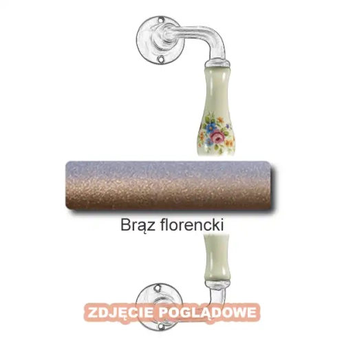 17 Uchwyt Berlino 5-50 ZANC 250 mm, porcelana kremowa kwiaty wiosenne.webp