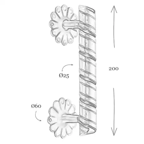Uchwyt Absalon 1090/A 200mm - wymiar