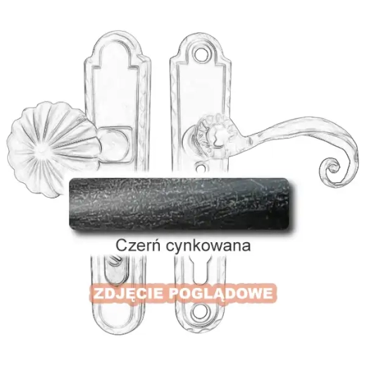 3 Klamko-gałka zewnętrzna Beatrice 4305 CD z zabezpieczeniem KZS.webp