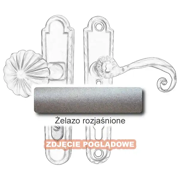 5 Klamko-gałka zewnętrzna Beatrice 4305 CD z zabezpieczeniem KZS.webp