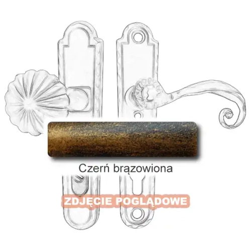 7 Klamko-gałka zewnętrzna Beatrice 4305 CD z zabezpieczeniem KZS.webp
