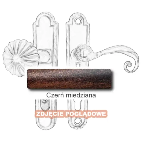 8 Klamko-gałka zewnętrzna Beatrice 4305 CD z zabezpieczeniem KZS.webp