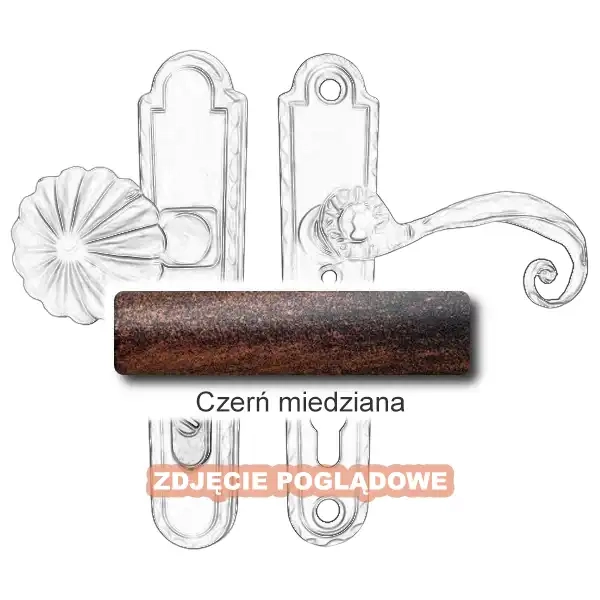 8 Klamko-gałka zewnętrzna Beatrice 4305 CD z zabezpieczeniem KZS.webp