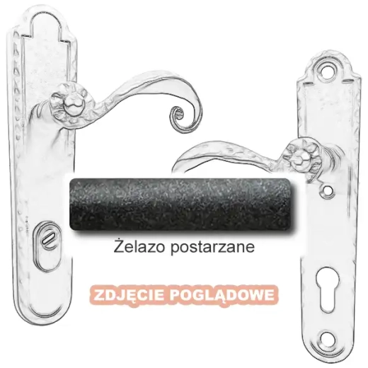 4 Klamka zewnętrzna Beatrice 4305E z zabezpieczeniem KZS.webp