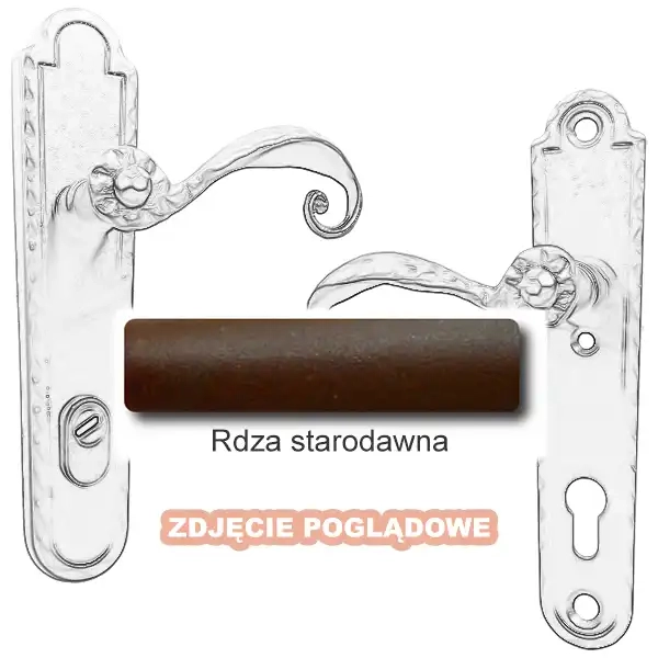 9 Klamka zewnętrzna Beatrice 4305E z zabezpieczeniem KZS.webp