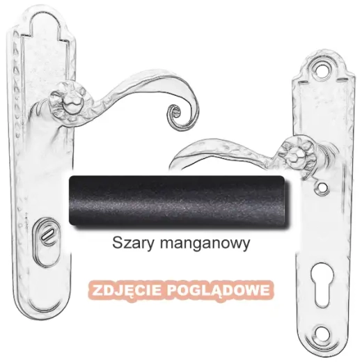 12 Klamka zewnętrzna Beatrice 4305E z zabezpieczeniem KZS.webp