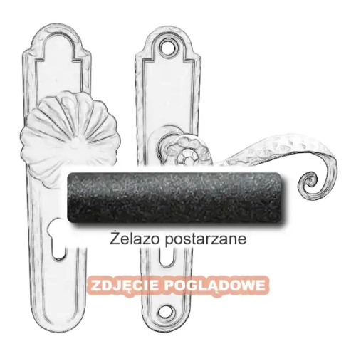 4 Klamko-gałka zewnętrzna Beatrice 4305 A-B.webp