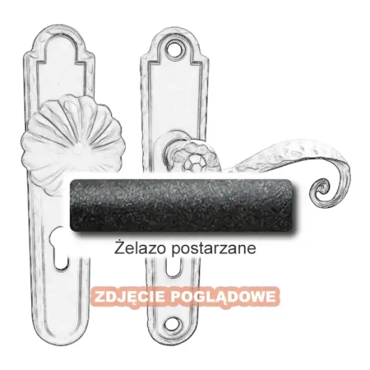 4 Klamko-gałka zewnętrzna Beatrice 4305 A-B.webp