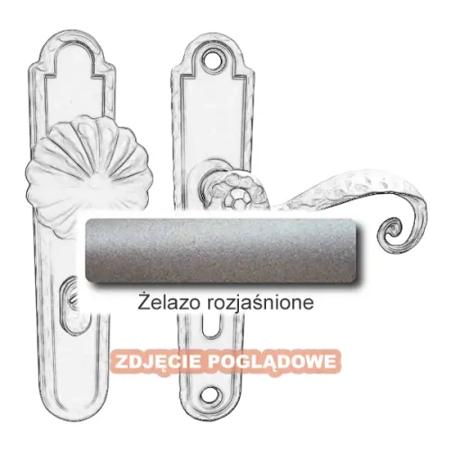 5 Klamko-gałka zewnętrzna Beatrice 4305 A-B z zabezpieczeniem KZS.webp