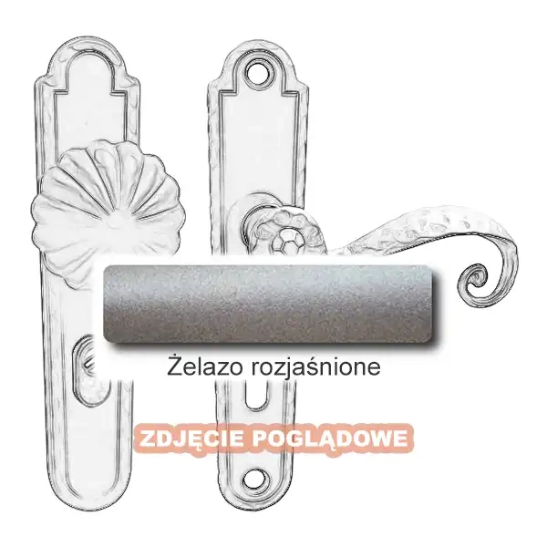 5 Klamko-gałka zewnętrzna Beatrice 4305 A-B z zabezpieczeniem KZS.webp