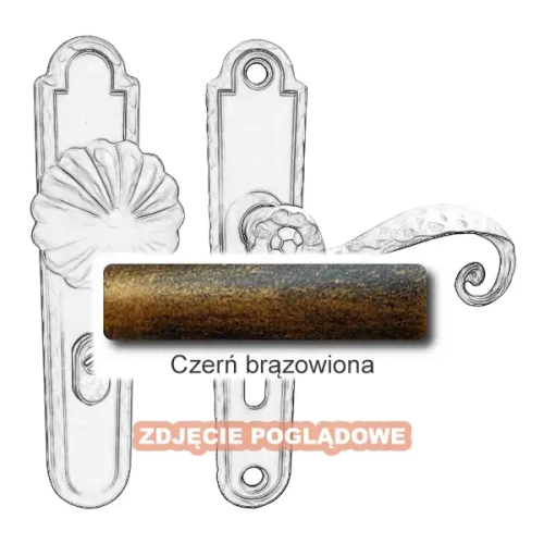 7 Klamko-gałka zewnętrzna Beatrice 4305 A-B z zabezpieczeniem KZS.webp