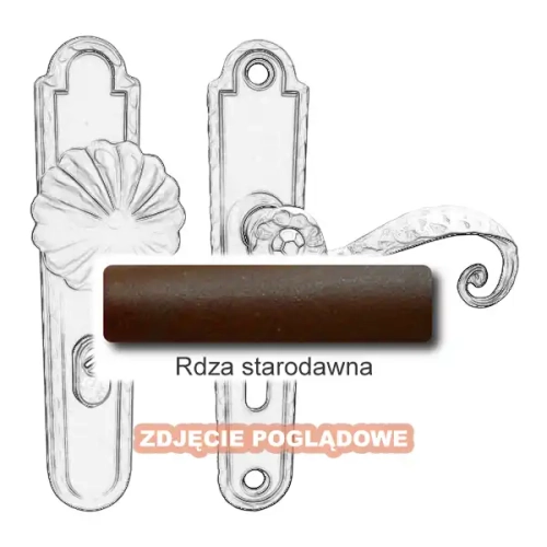 9 Klamko-gałka zewnętrzna Beatrice 4305 A-B z zabezpieczeniem KZS.webp