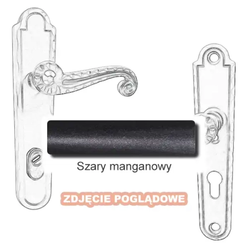 Klamka zewnętrzna Heliodor 4301E z zabezpieczeniem KZS.webp