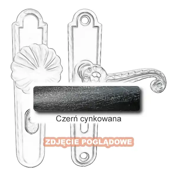 3 Klamko-gałka zewnętrzna Heliodor 4301E z zabezpieczeniem KZS.webp