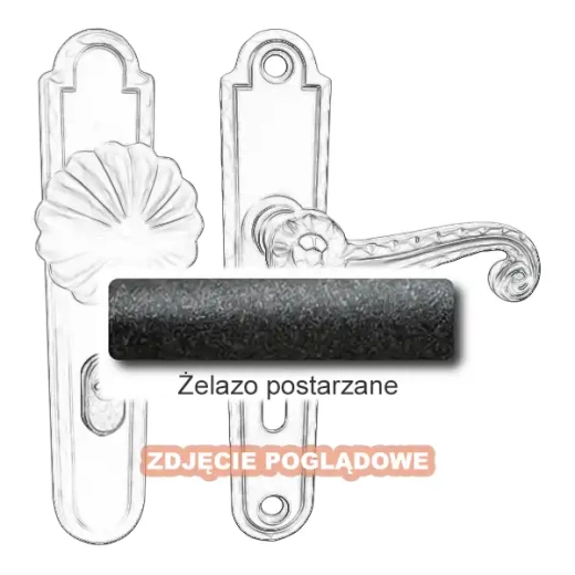 4 Klamko-gałka zewnętrzna Heliodor 4301E z zabezpieczeniem KZS.webp