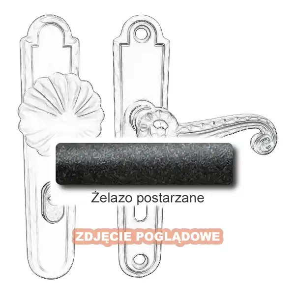 4 Klamko-gałka zewnętrzna Heliodor 4301E z zabezpieczeniem KZS.webp