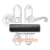 4 Klamko-gałka zewnętrzna Heliodor 4301 C-D z zabezpieczeniem KZS.webp