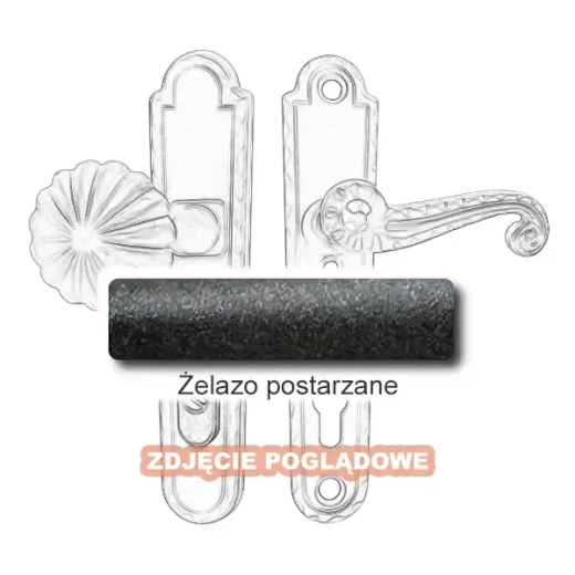 4 Klamko-gałka zewnętrzna Heliodor 4301 C-D z zabezpieczeniem KZS.webp