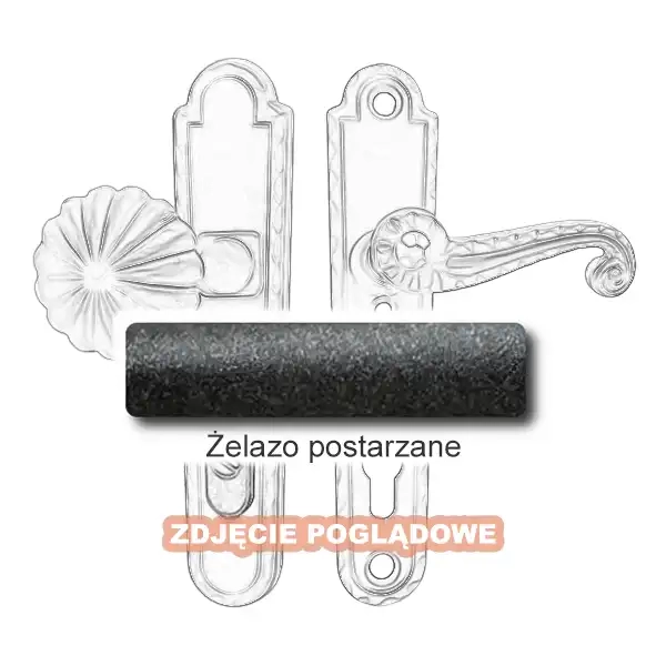 4 Klamko-gałka zewnętrzna Heliodor 4301 C-D z zabezpieczeniem KZS.webp