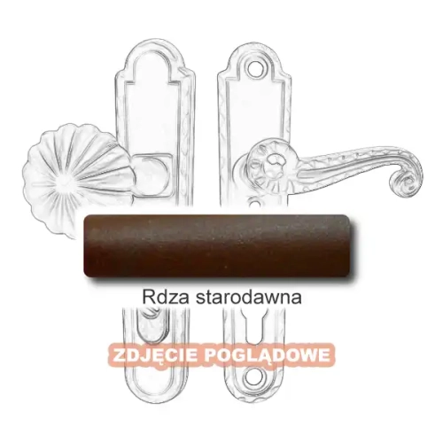 9 Klamko-gałka zewnętrzna Heliodor 4301 C-D z zabezpieczeniem KZS.webp