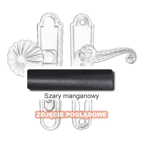 12 Klamko-gałka zewnętrzna Heliodor 4301 C-D z zabezpieczeniem KZS.webp