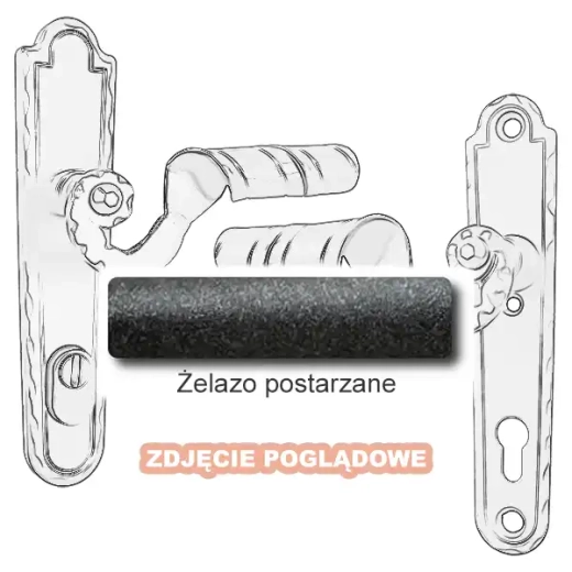 4 Klamka zewnętrzna Absalon 4302E z zabezpieczeniem KZS.webp