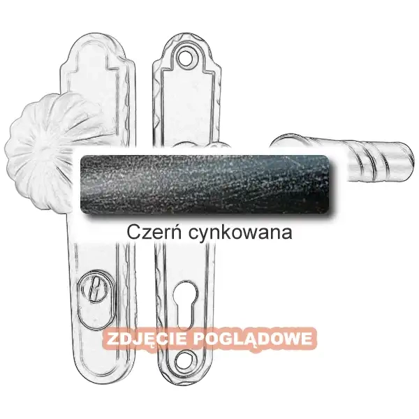 2 Klamko-gałka zewnętrzna Absalon 4302AB z zabezpieczeniem KZS.webp