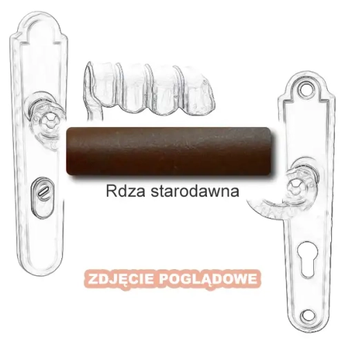 9 Klamka zewnętrzna Davos 4309E z zabezpieczeniem KZS.webp