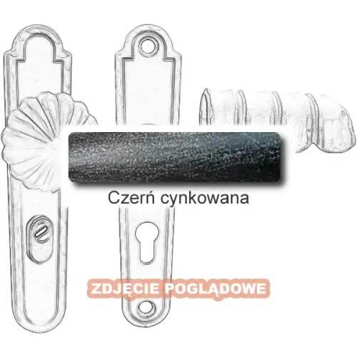 3 Klamko-gałka zewnętrzna Davos 4309AB z zabezpieczeniem KZS.webp