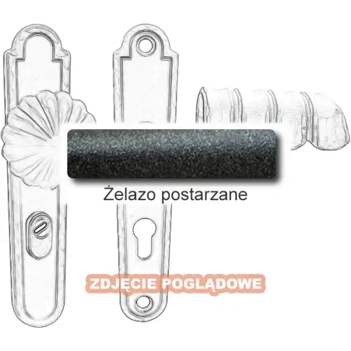 4 Klamko-gałka zewnętrzna Davos 4309AB z zabezpieczeniem KZS.webp