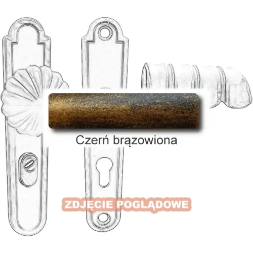 7 Klamko-gałka zewnętrzna Davos 4309AB z zabezpieczeniem KZS.webp