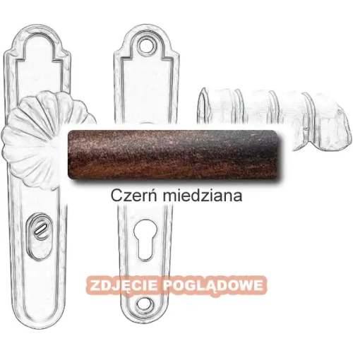 8 Klamko-gałka zewnętrzna Davos 4309AB z zabezpieczeniem KZS.webp